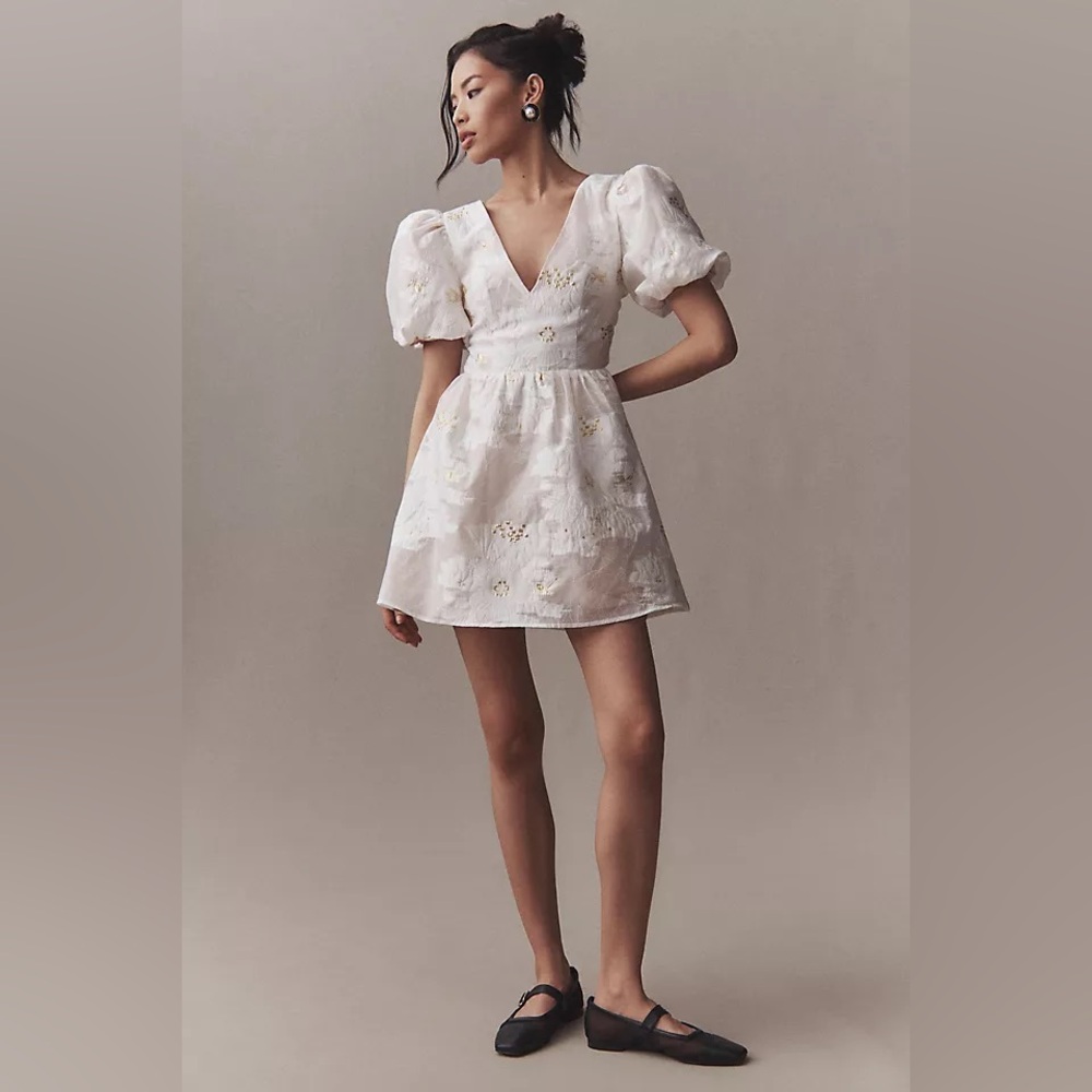 Elliatt Octavia Bow Bridal Mini Dress